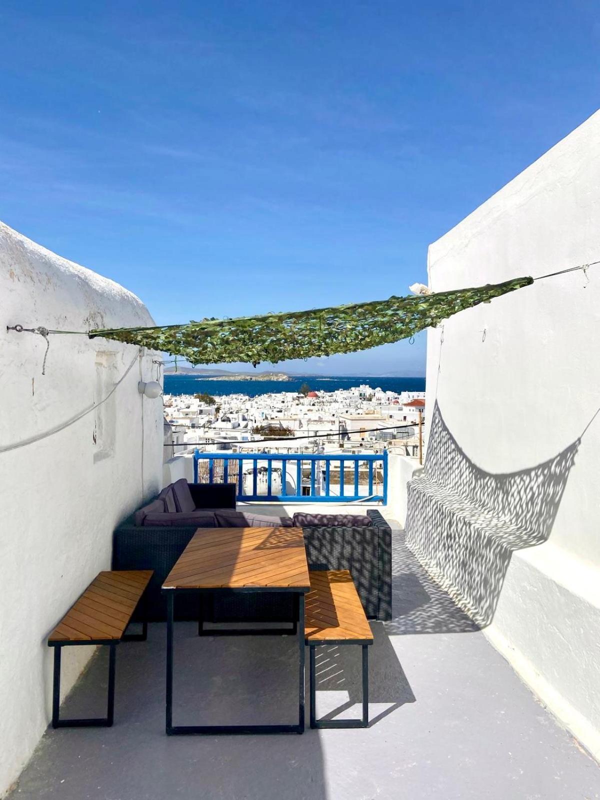Elenitas Town House With Veranda And Sea View Mykonos Town Luaran gambar