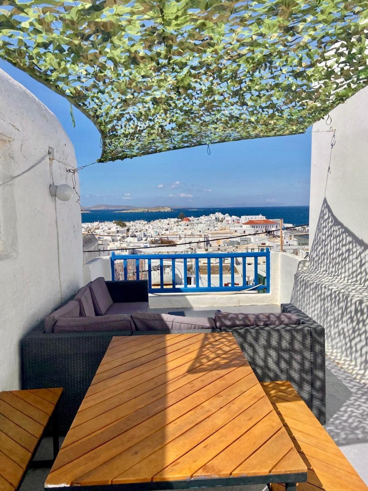 Elenitas Town House With Veranda And Sea View Mykonos Town Luaran gambar